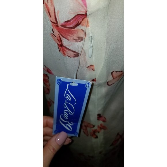 ✅SUMMER DRESS NWT sz 6 La Rue 39 100% silk fully lined bitterfly empire waist - Picture 11 of 14